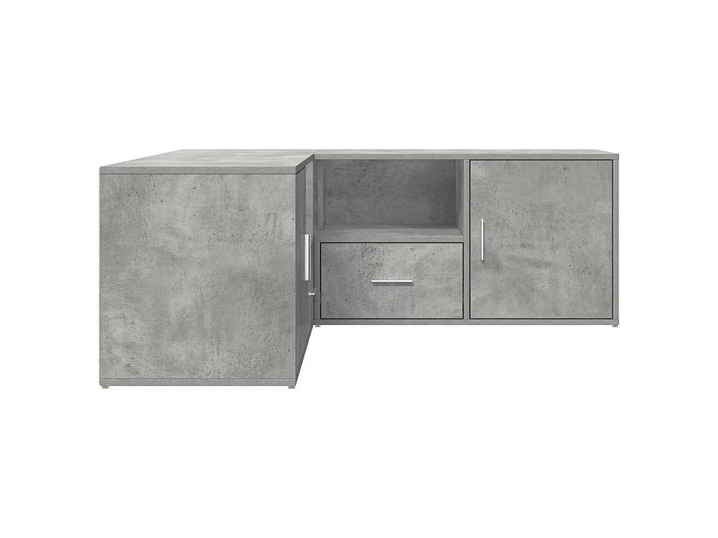 Armoire d'angle gris béton 200x40x45 cm bois d’ingénierie