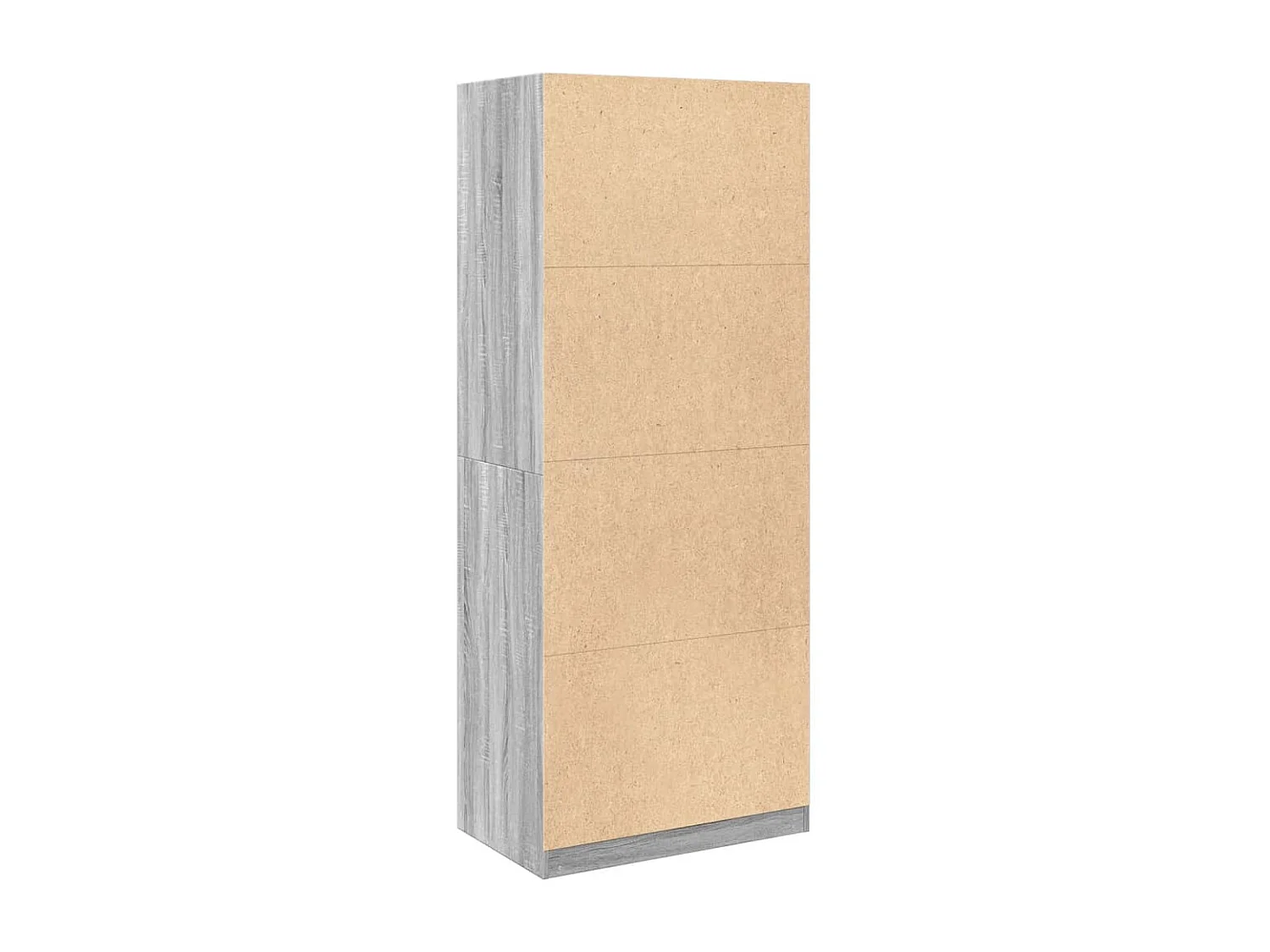 Kleiderschrank Grau Sonoma 80x50x200 cm Holzwerkstoff