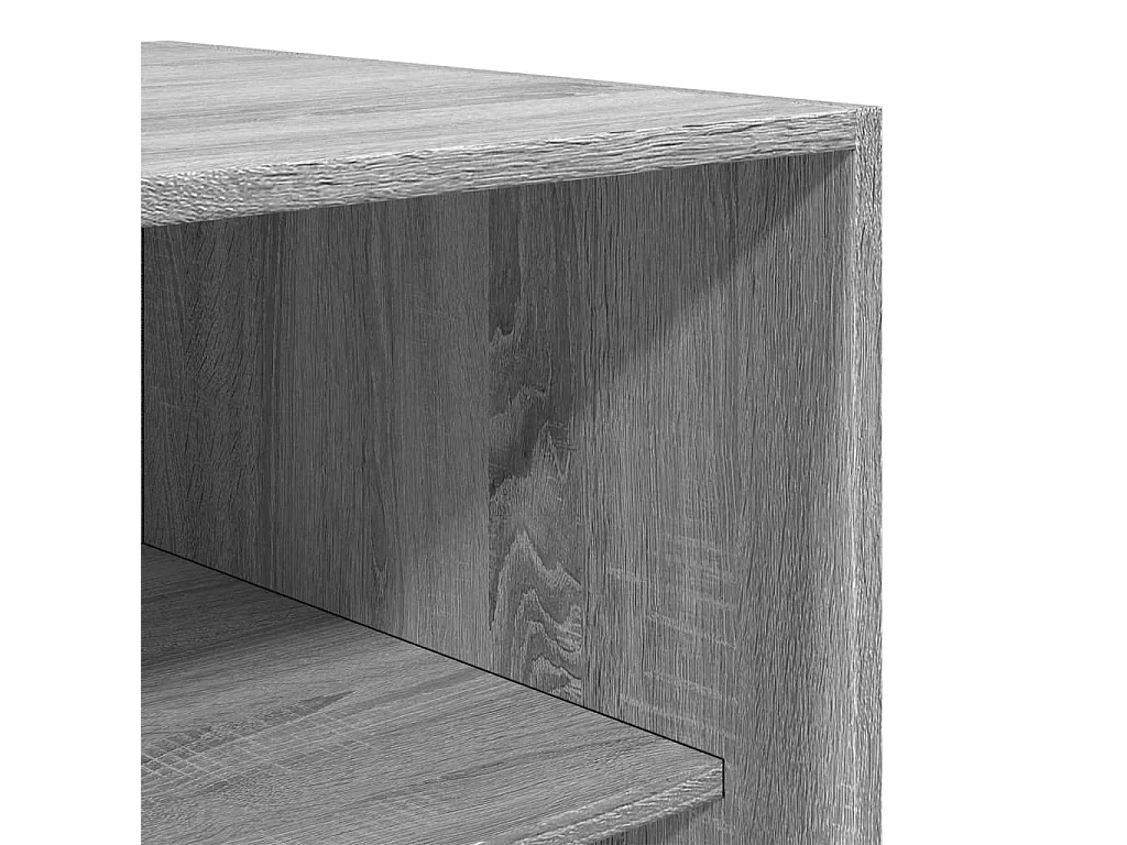 Kleiderschrank Grau Sonoma 80x50x200 cm Holzwerkstoff