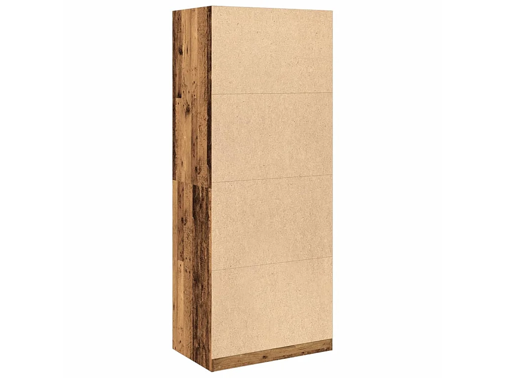Garde-robe vieux bois 80x50x200 cm bois d'ingénierie
