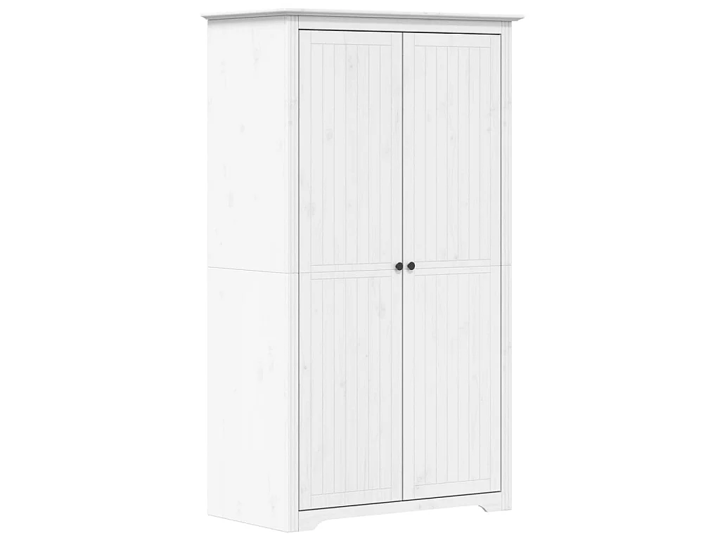 Roupeiro BODO 99x53,5x173 cm madeira de pinho maciça branco