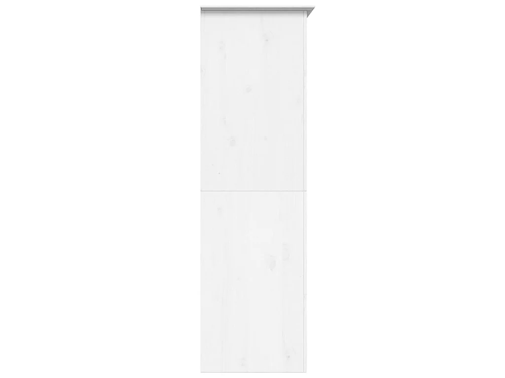 Roupeiro BODO 99x53,5x173 cm madeira de pinho maciça branco