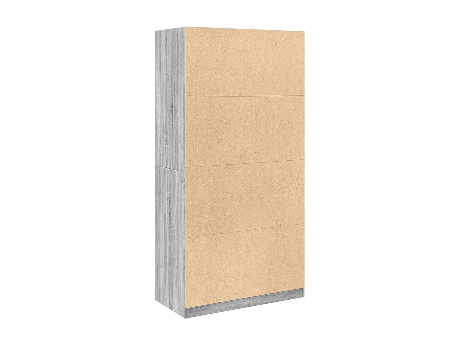 Armario de madera contrachapada gris Sonoma 100x50x200 cm