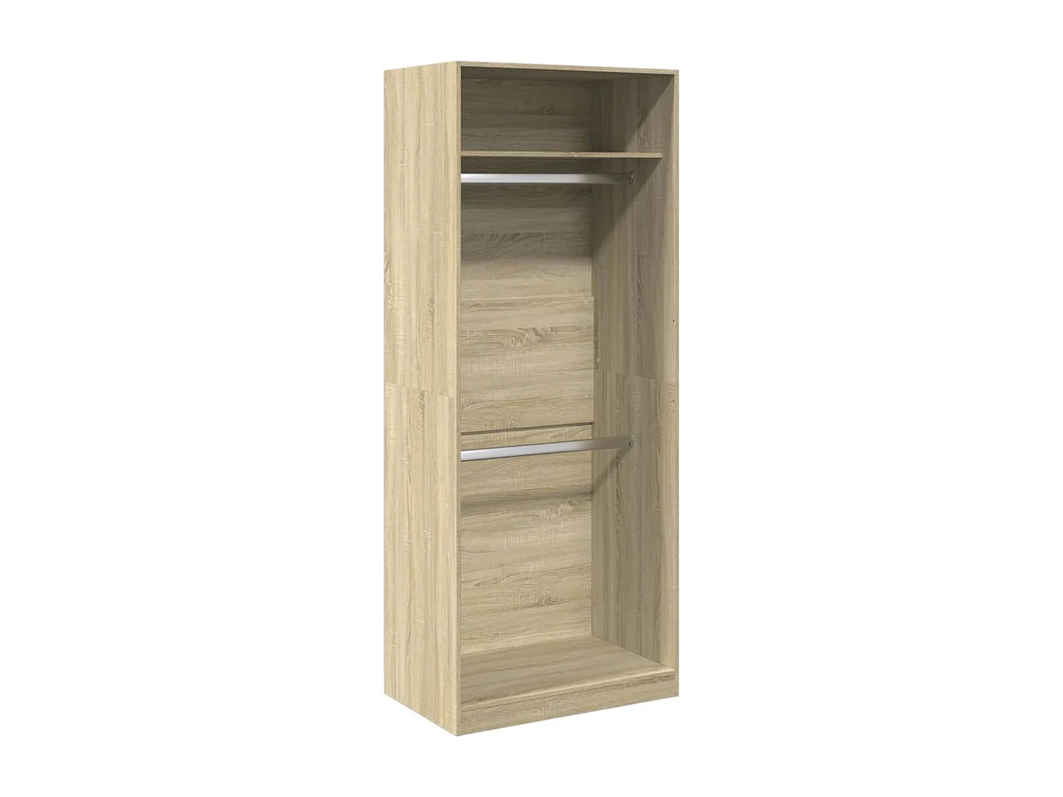Kleiderschrank Sonoma-Eiche 80x50x200 cm Holzwerkstoff