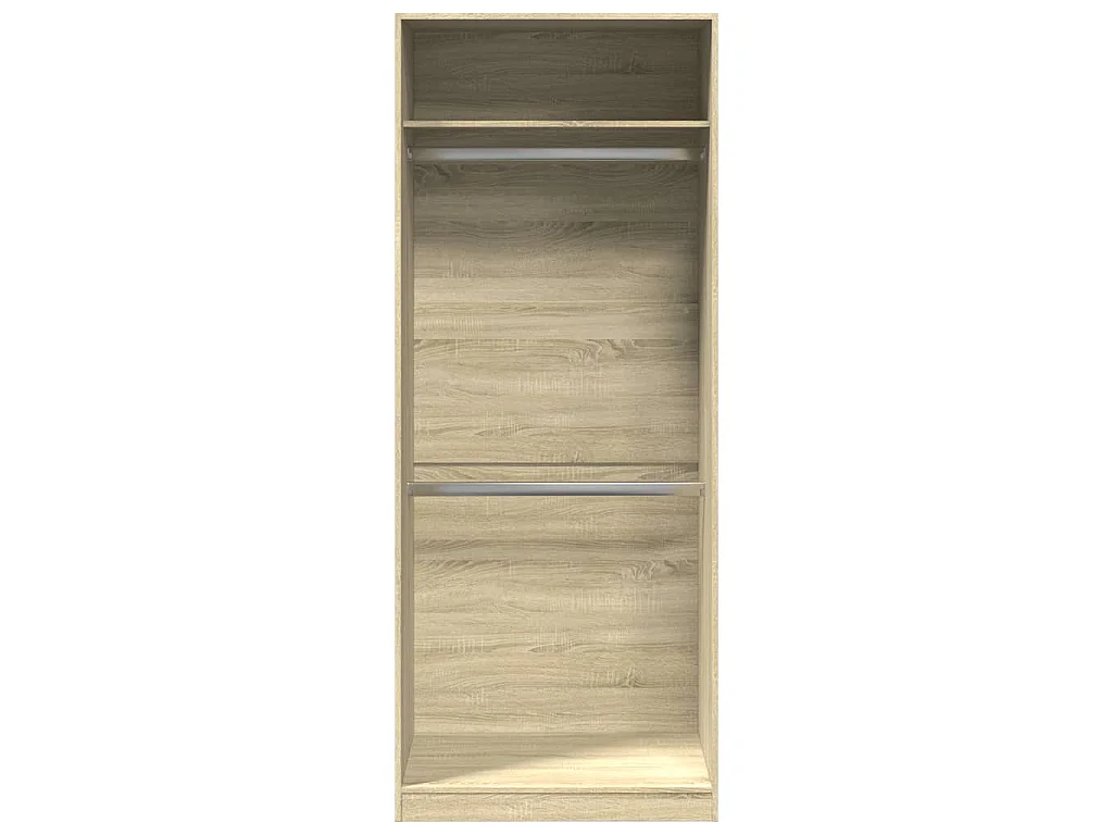 Garde-robe chêne sonoma 80x50x200 cm bois d'ingénierie
