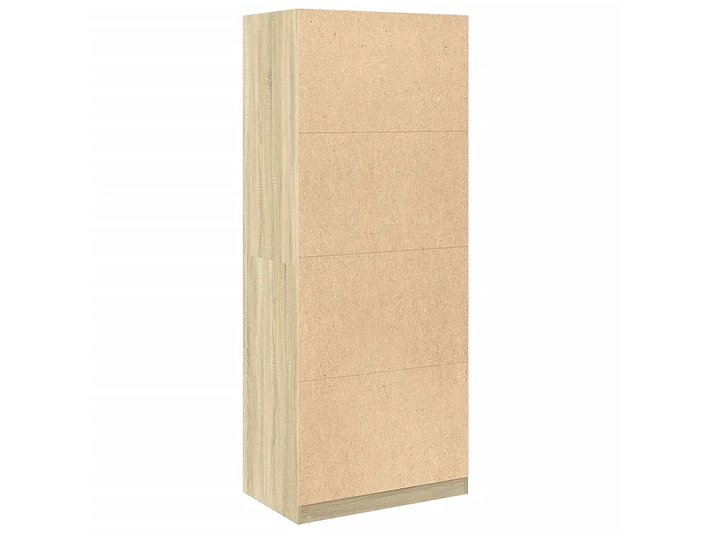 Garde-robe chêne sonoma 80x50x200 cm bois d'ingénierie