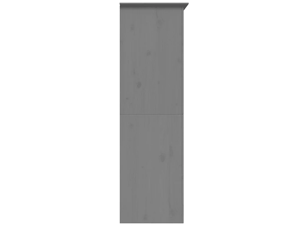 Armadio BODO 99x53,5x173 cm in Legno Massello di Pino Grigio