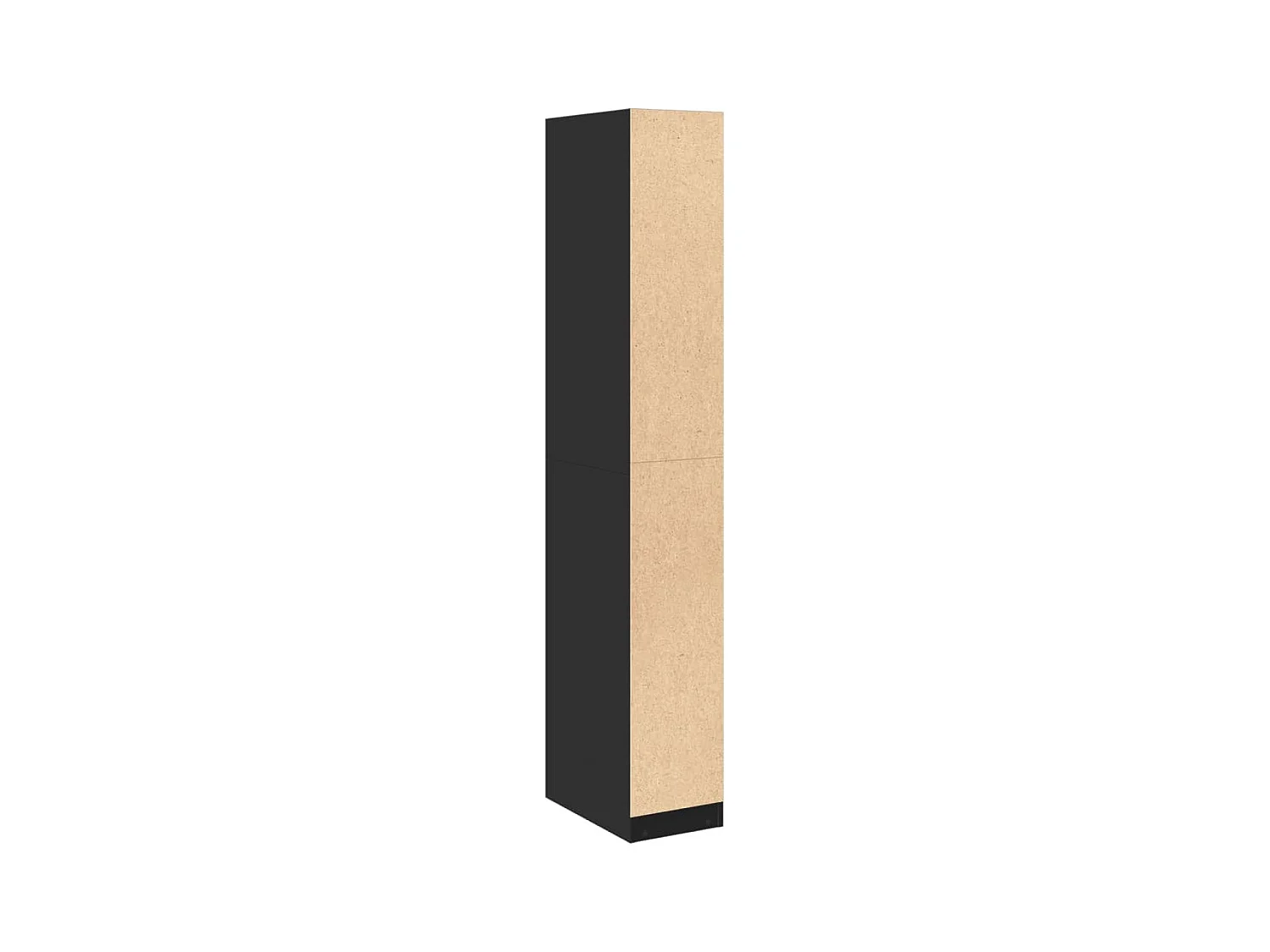 Garde-robe noir 30x50x200 cm bois d'ingénierie