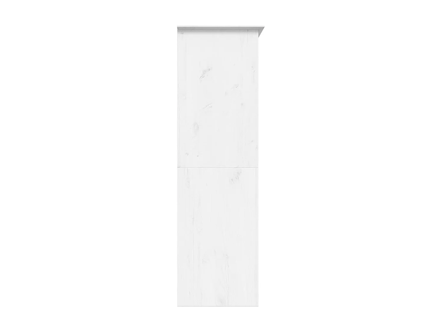 Garde-robe BODO blanc 146x53,5x173 cm bois massif de pin