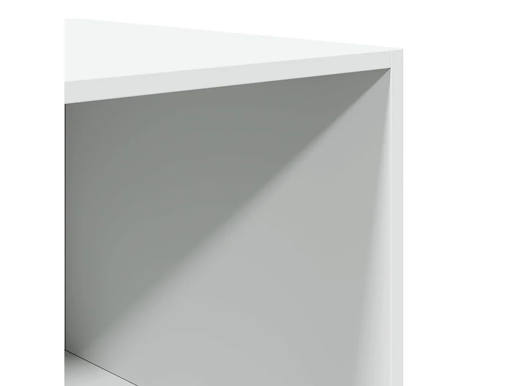 Armario de madera contrachapada blanco 100x50x200 cm