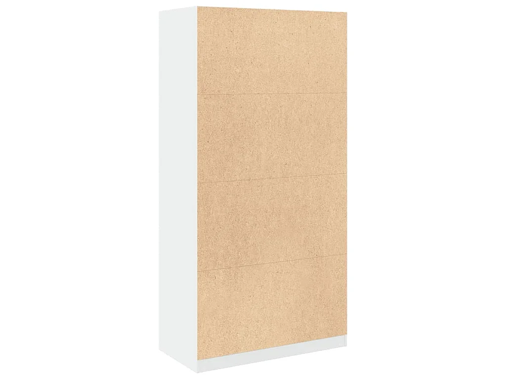 Garde-robe Blanc 100x50x200 cm Bois d'ingénierie