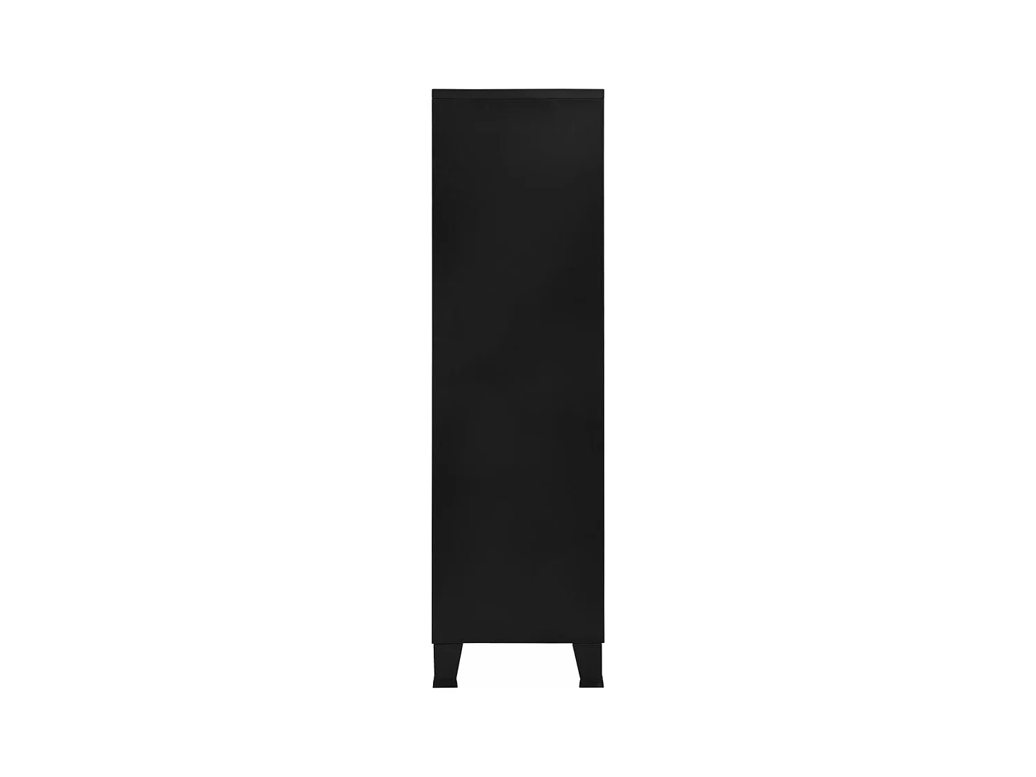 Armario industrial de acero negro 90x40x140 cm