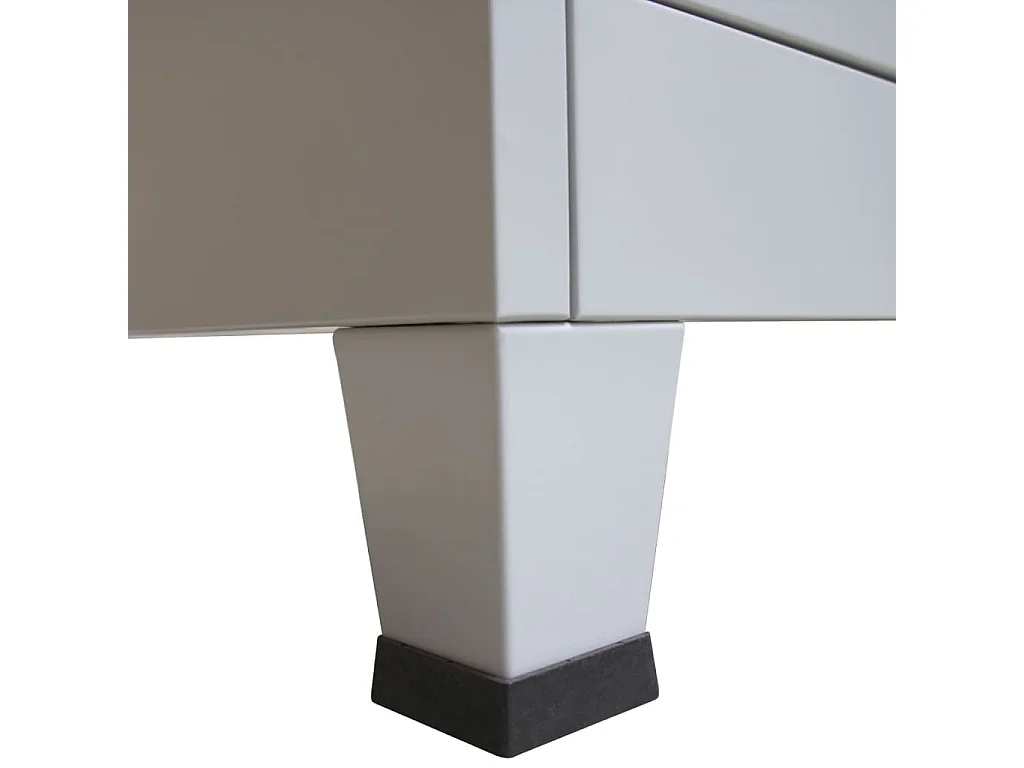 Armoire de bureau avec 2 portes Acier 90 x 40 x 180 cm Gris