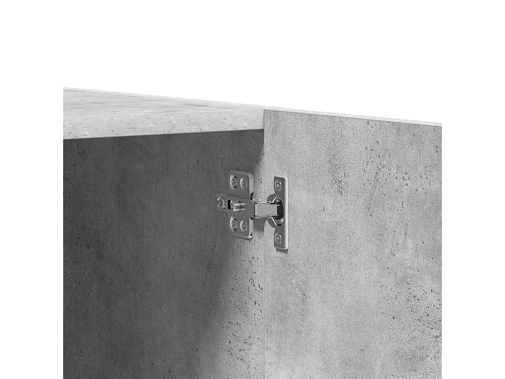 Kleiderschrank Betongrau 80x52x180 cm Holzwerkstoff