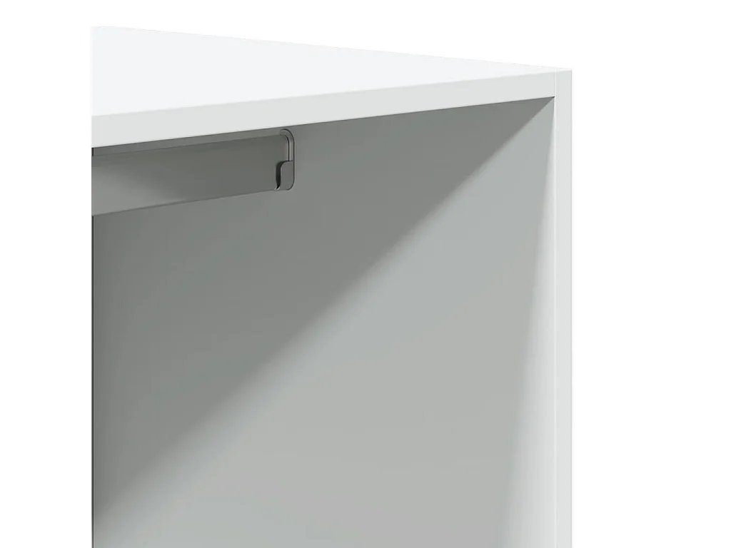 Garde-robe blanc 80x50x200 cm bois d'ingénierie