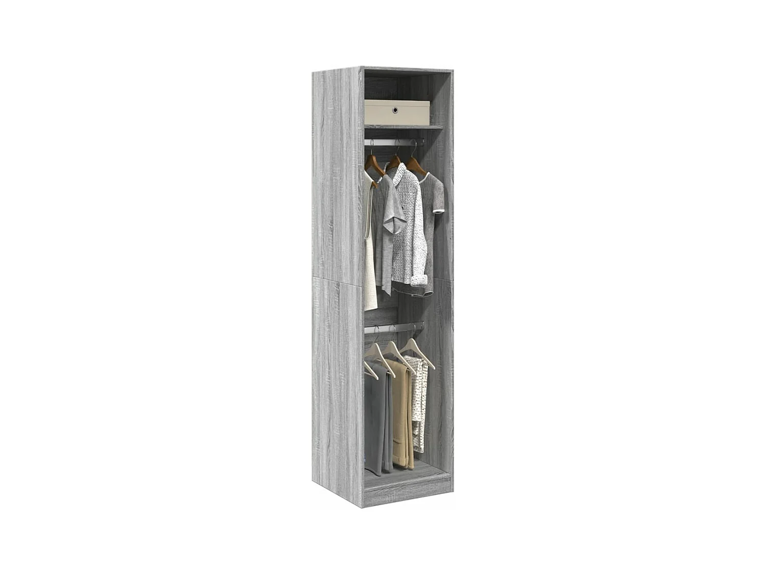 Garde-robe gris sonoma 50x50x200 cm bois d'ingénierie