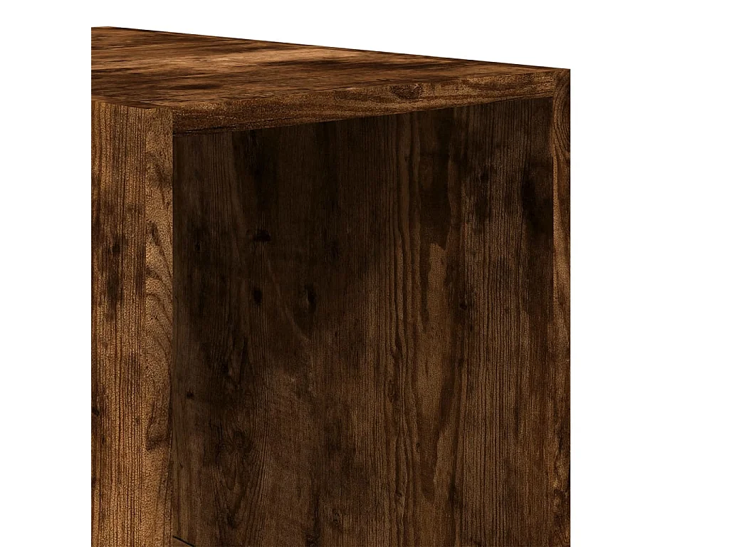 Kleiderschrank Räuchereiche 30x50x200 cm Holzwerkstoff