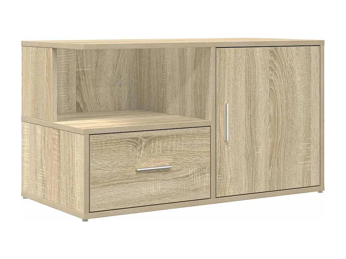 Hoekkast 200x40x45 cm bewerkt hout sonoma eikenkleurig