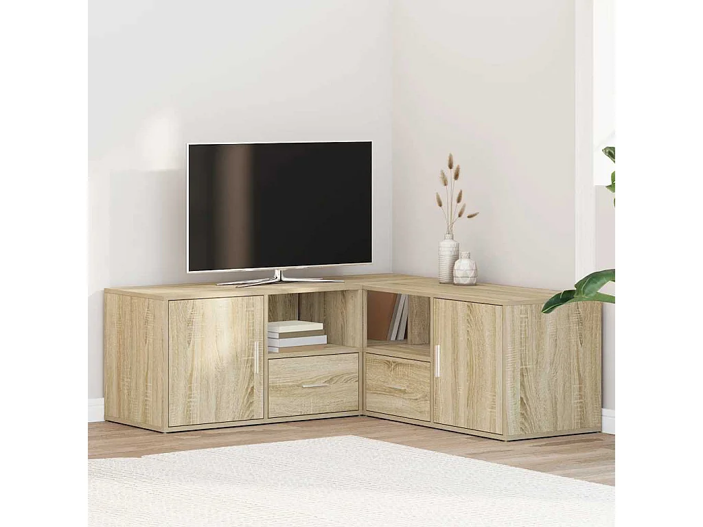 Eckregal Sonoma-Eiche 200x40x45 cm Holzwerkstoff
