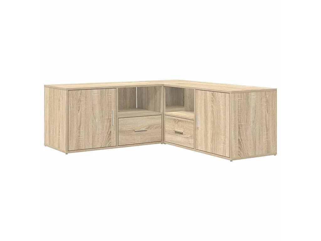 Mueble de esquina madera ingeniería roble Sonoma 200x40x45 cm