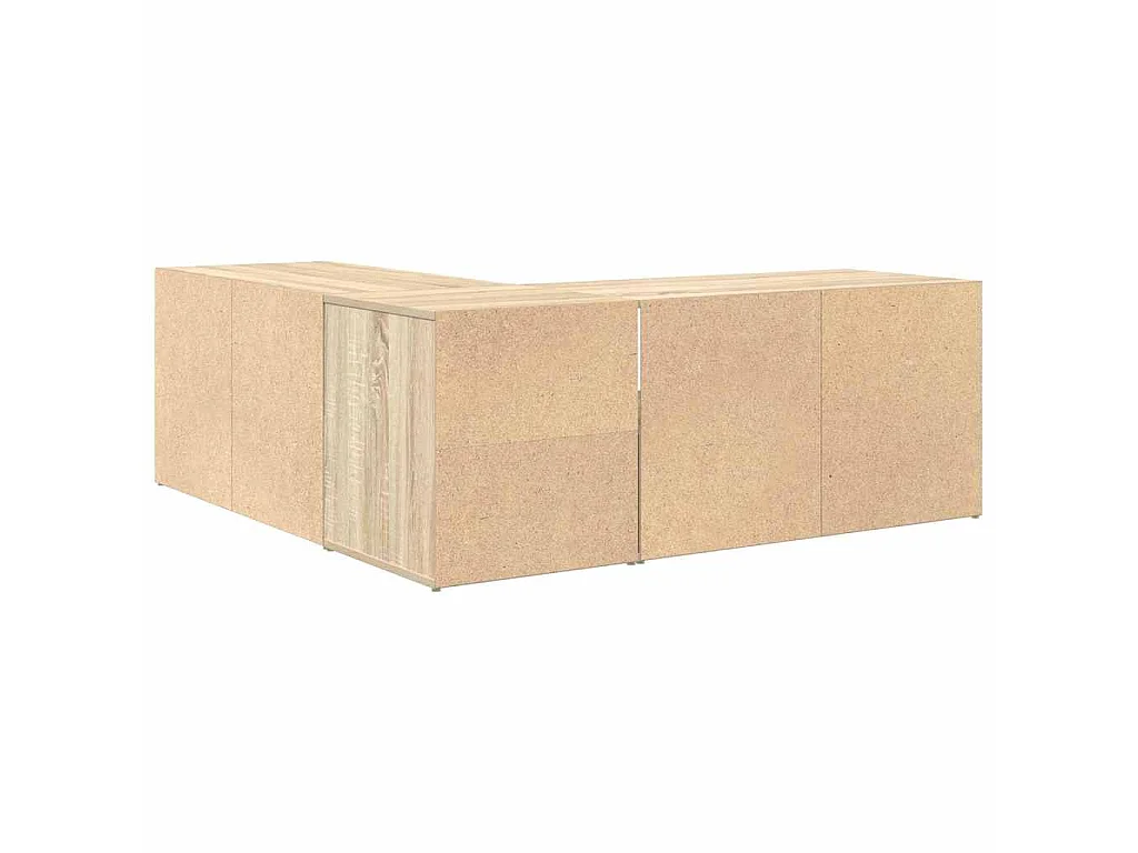 Mueble de esquina madera ingeniería roble Sonoma 200x40x45 cm
