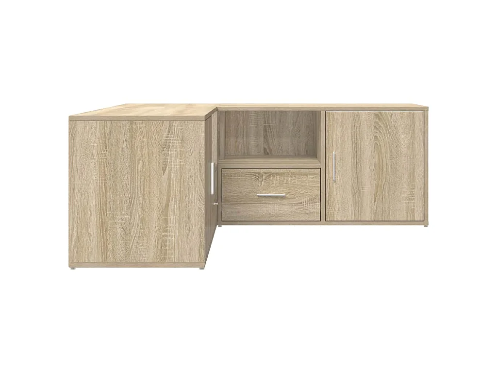 Mueble de esquina madera ingeniería roble Sonoma 200x40x45 cm