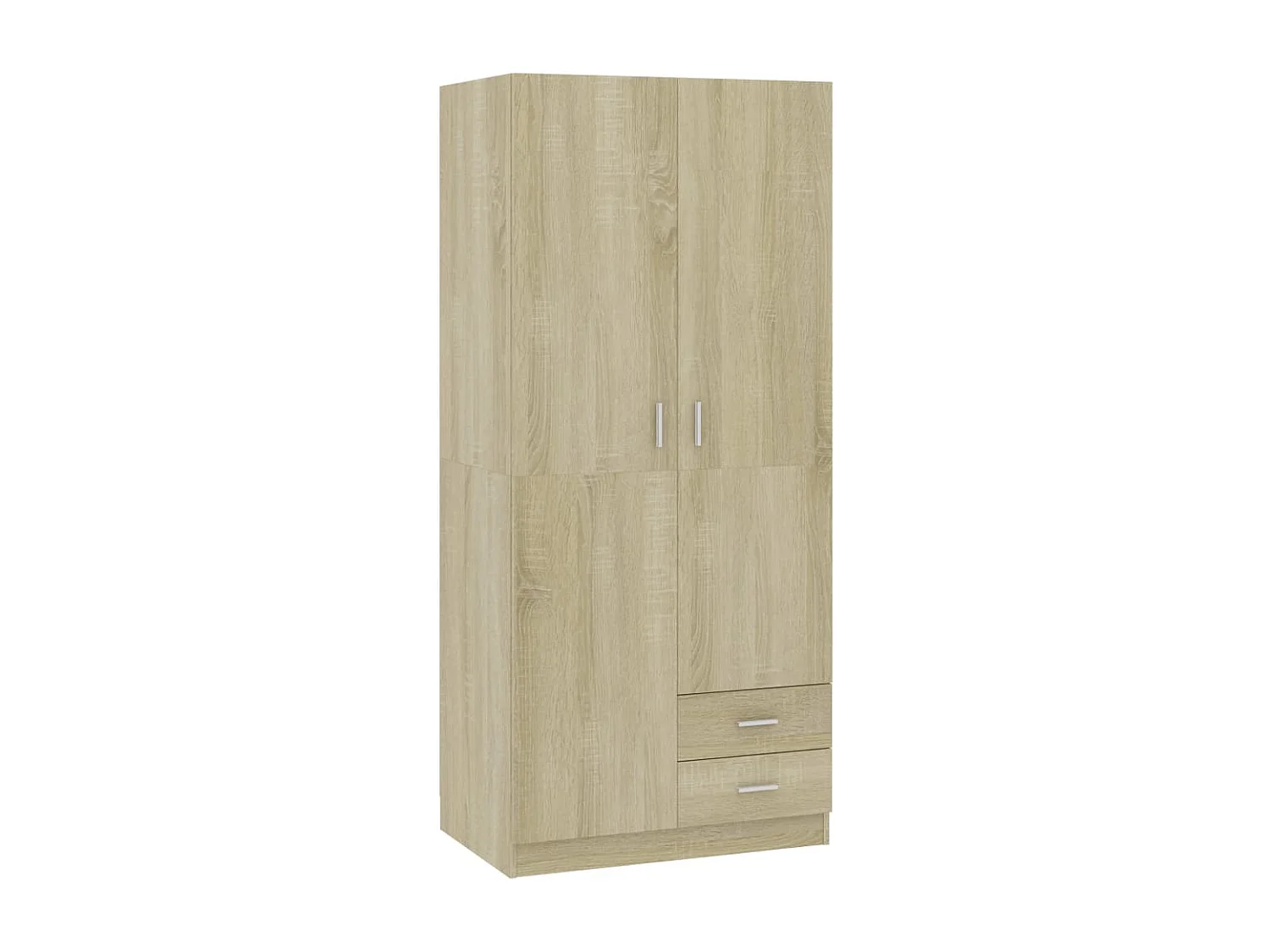 Kledingkast 80x52x180 cm bewerkt hout sonoma eikenkleurig