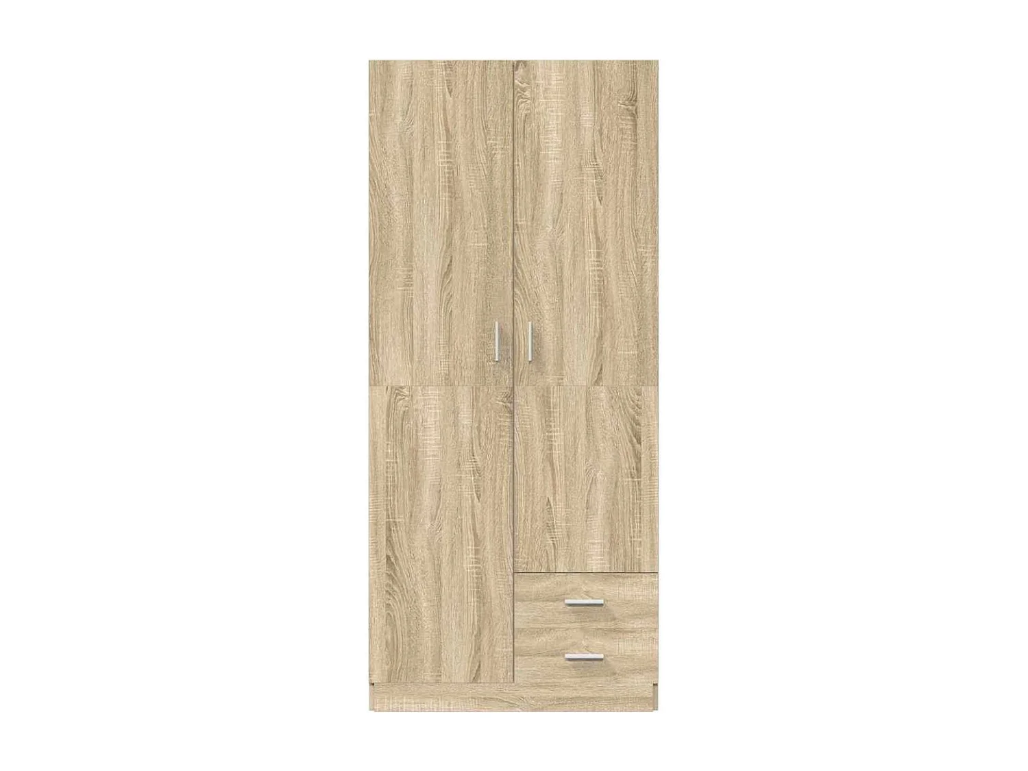 Kledingkast 80x52x180 cm bewerkt hout sonoma eikenkleurig