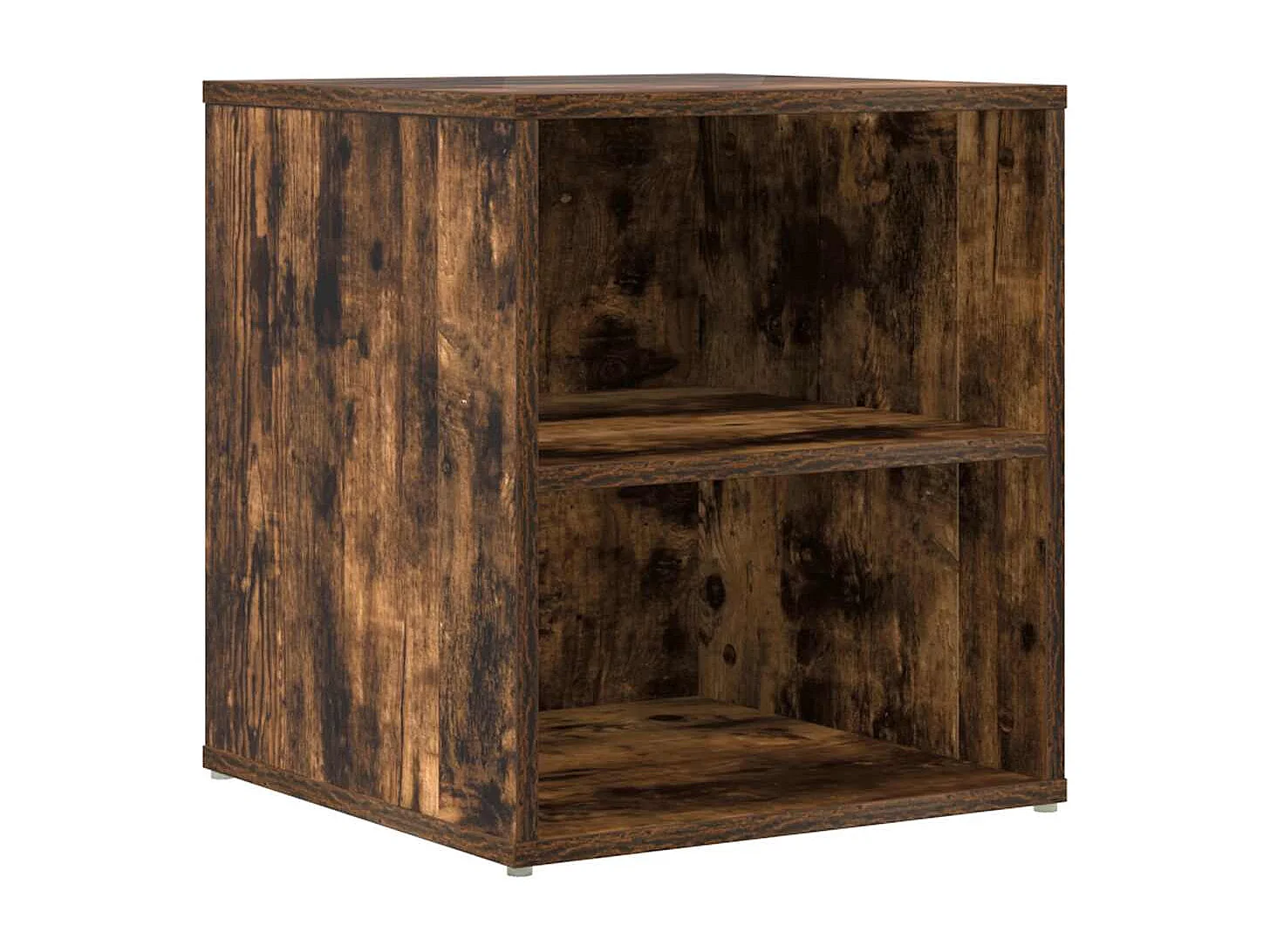 Armoire d'angle chêne fumé 160x40x45 cm bois d'ingénierie