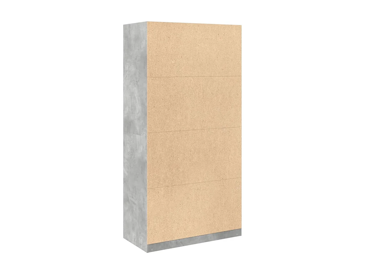 Garde-robe Gris béton 100x50x200 cm Aggloméré