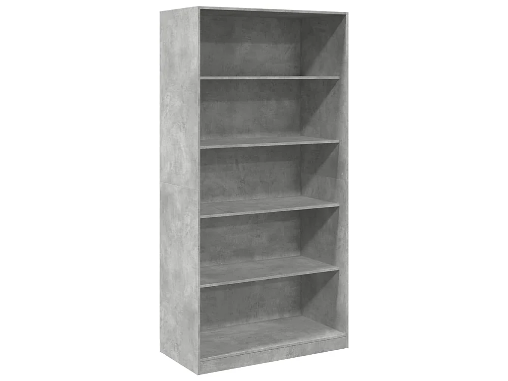 Kleiderschrank Betongrau 100x50x200 cm Holzwerkstoff