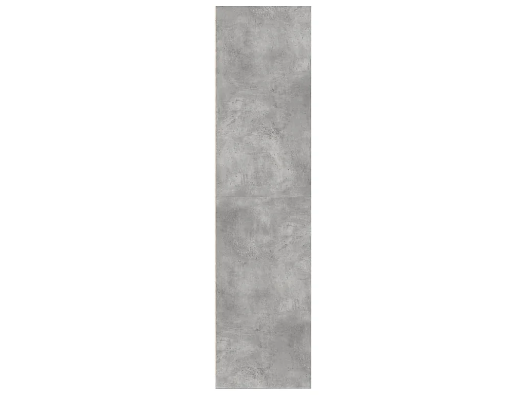 Kleiderschrank Betongrau 100x50x200 cm Holzwerkstoff