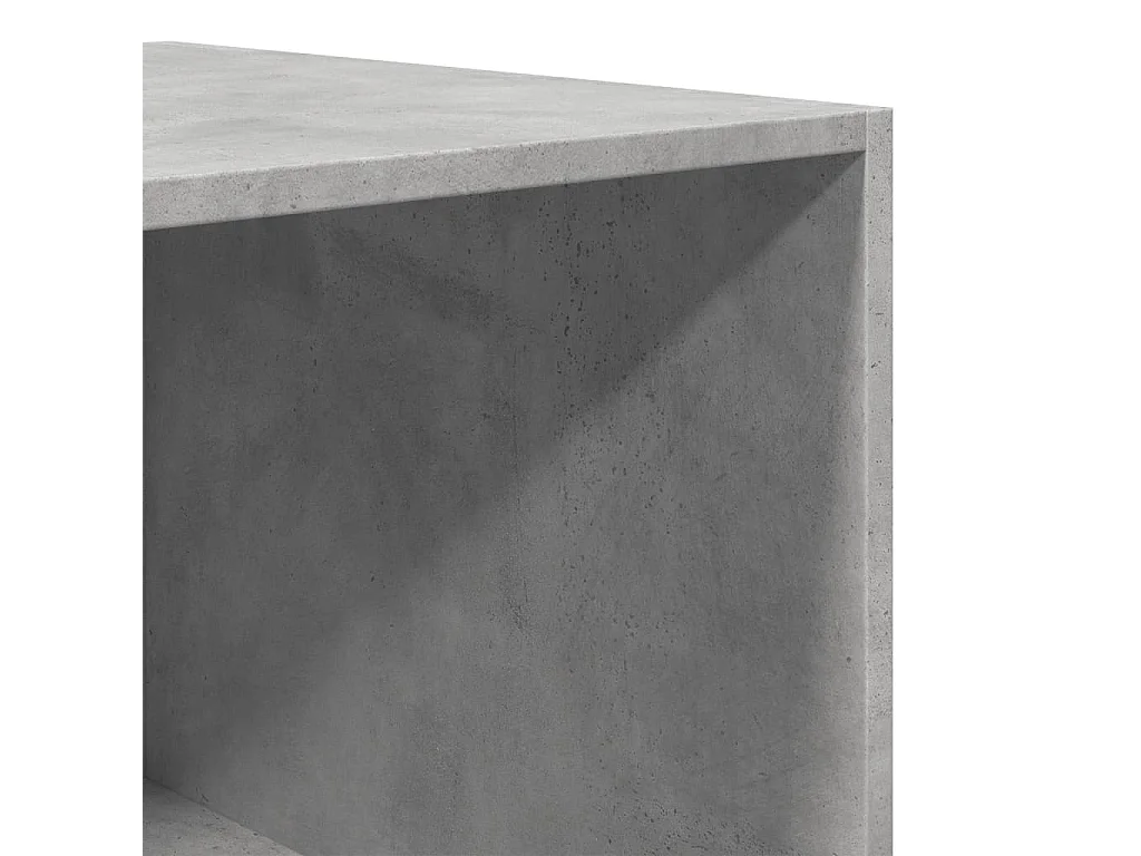 Kleiderschrank Betongrau 100x50x200 cm Holzwerkstoff