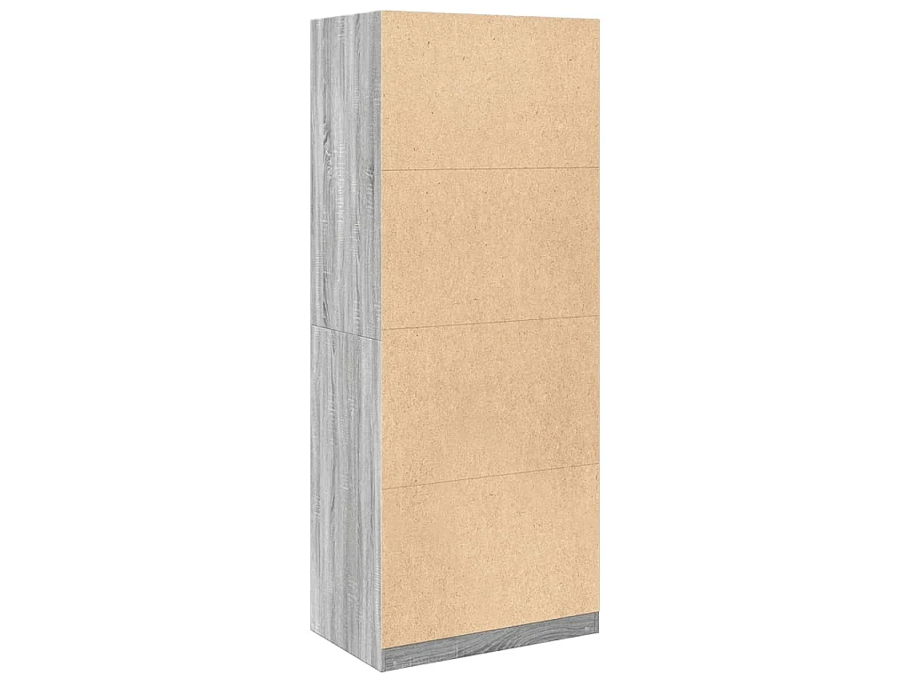 Garde-robe sonoma gris 80x50x200 cm bois d'ingénierie