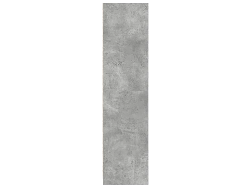 Armadio Grigio Cemento 80x50x200 cm in Legno Multistrato