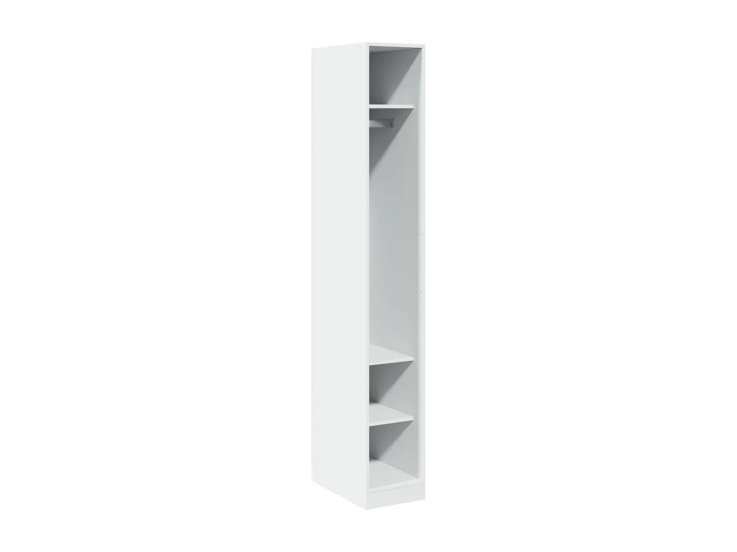 Armadio Bianco 30x50x200 cm in Legno Multistrato