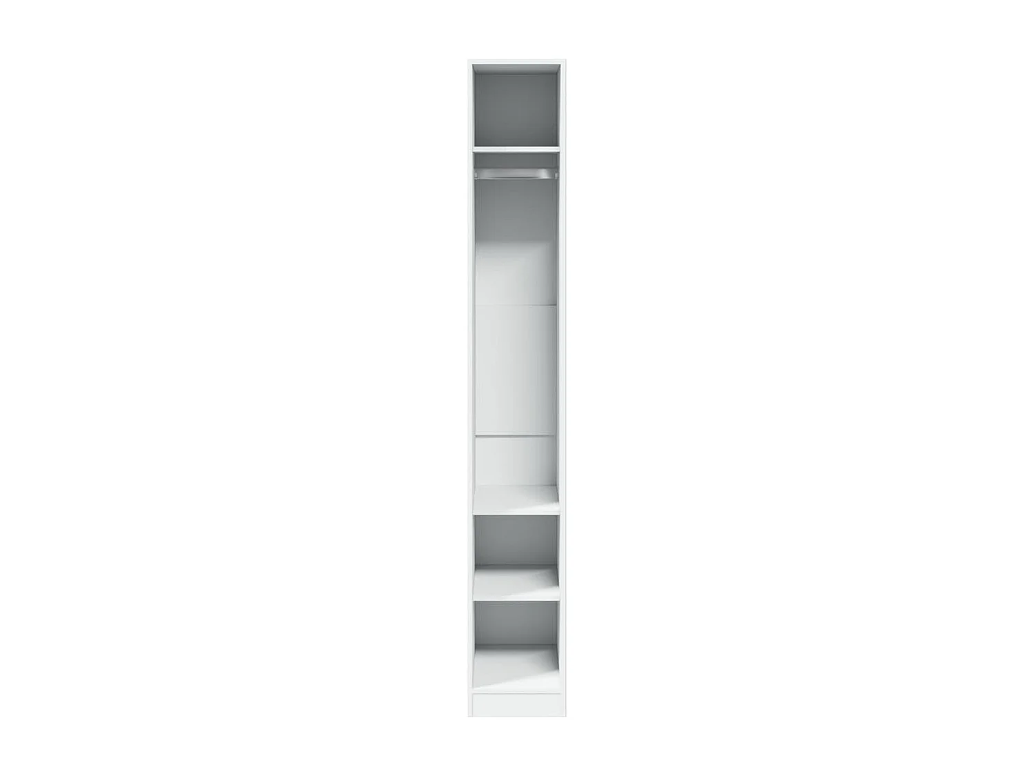 Armadio Bianco 30x50x200 cm in Legno Multistrato