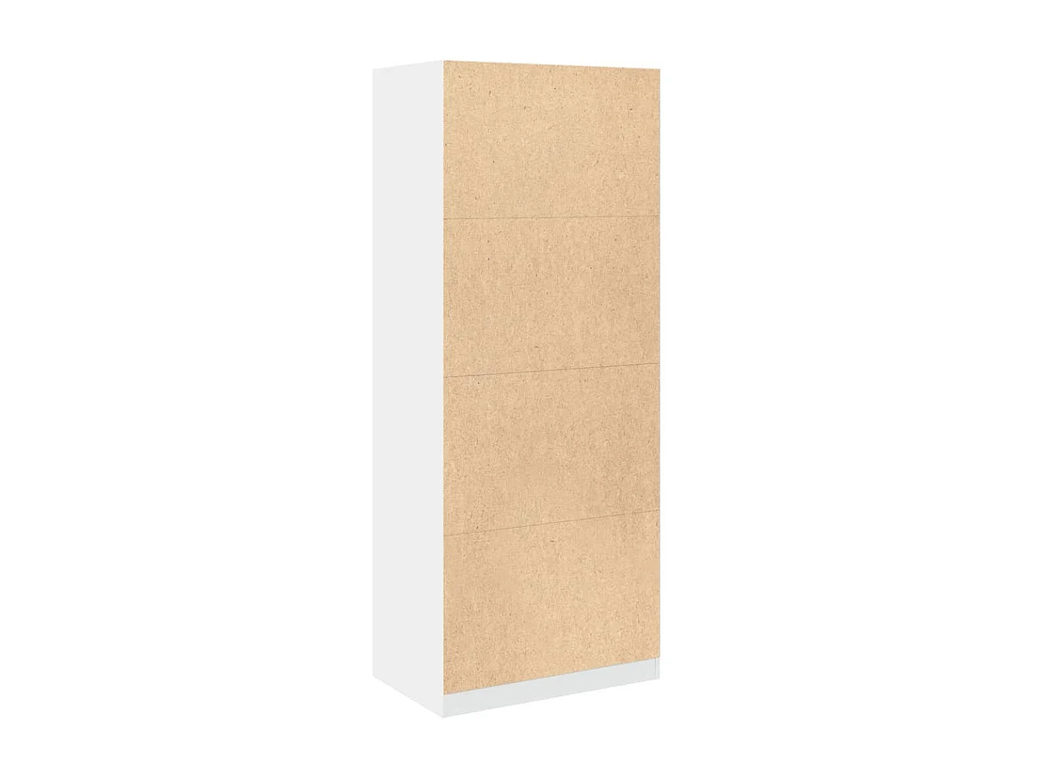 Garde-robe blanc 80x50x200 cm bois d'ingénierie