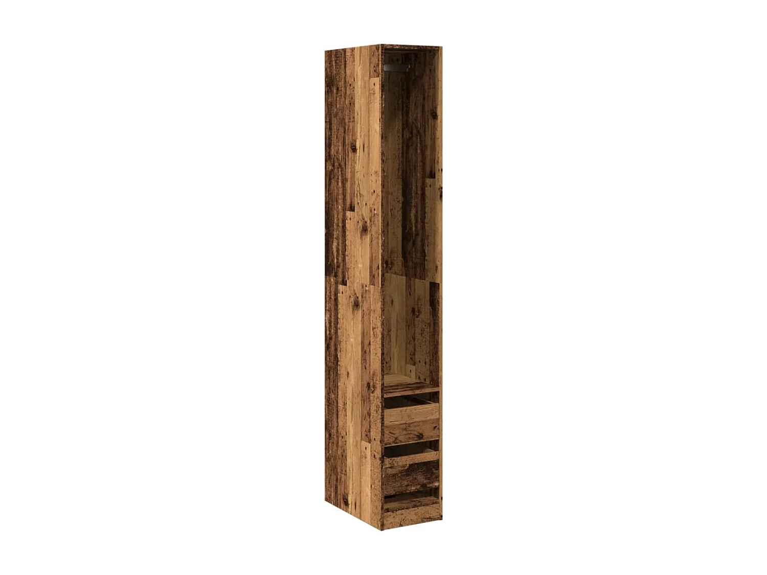 Kleiderschrank Altholz-Optik 30x50x200 cm Holzwerkstoff