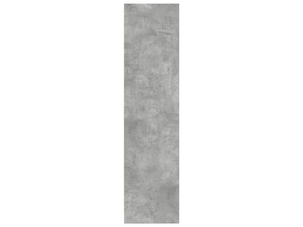 Armadio Grigio Cemento 30x50x200 cm in Legno Multistrato