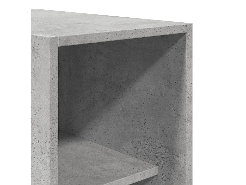 Armadio Grigio Cemento 30x50x200 cm in Legno Multistrato