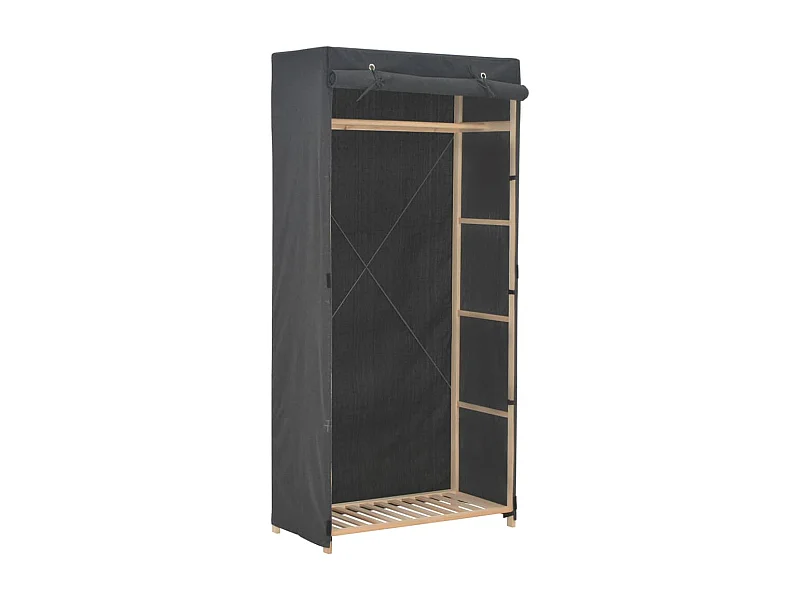 Garde-robe Gris 79 x 40 x 170 cm Tissu