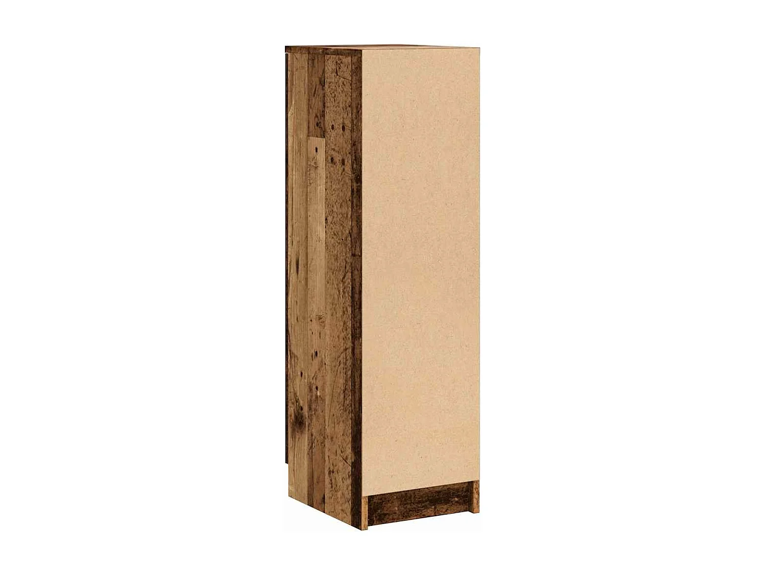 Schoenenkast 29,5x35x100,5 cm bewerkt hout oud houtkleurig