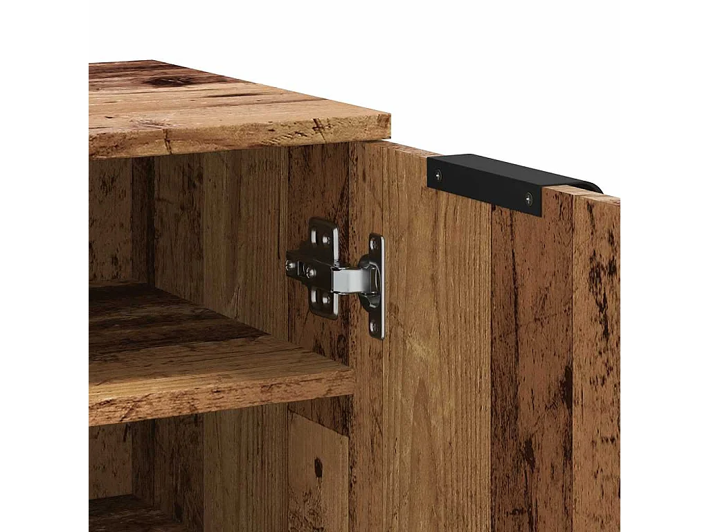 Schuhschrank Altholz-Optik 29,5x35x100,5 cm Holzwerkstoff