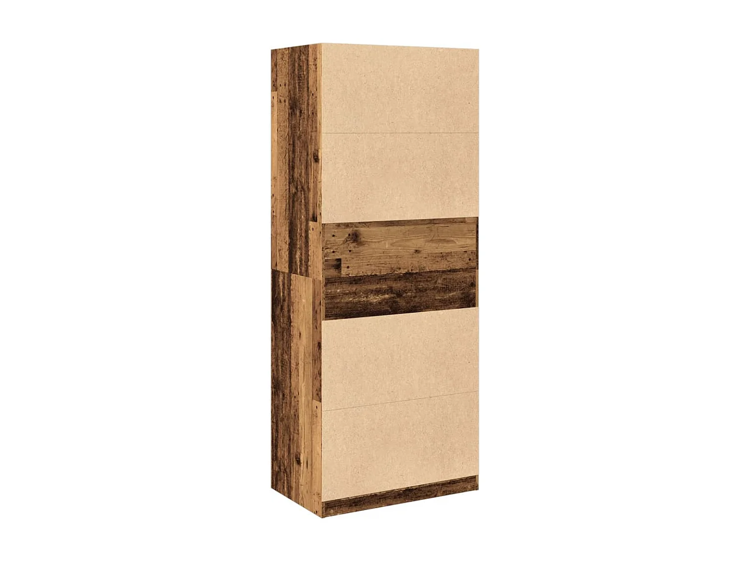 Garde-robe vieux bois 80x50x200 cm bois d'ingénierie