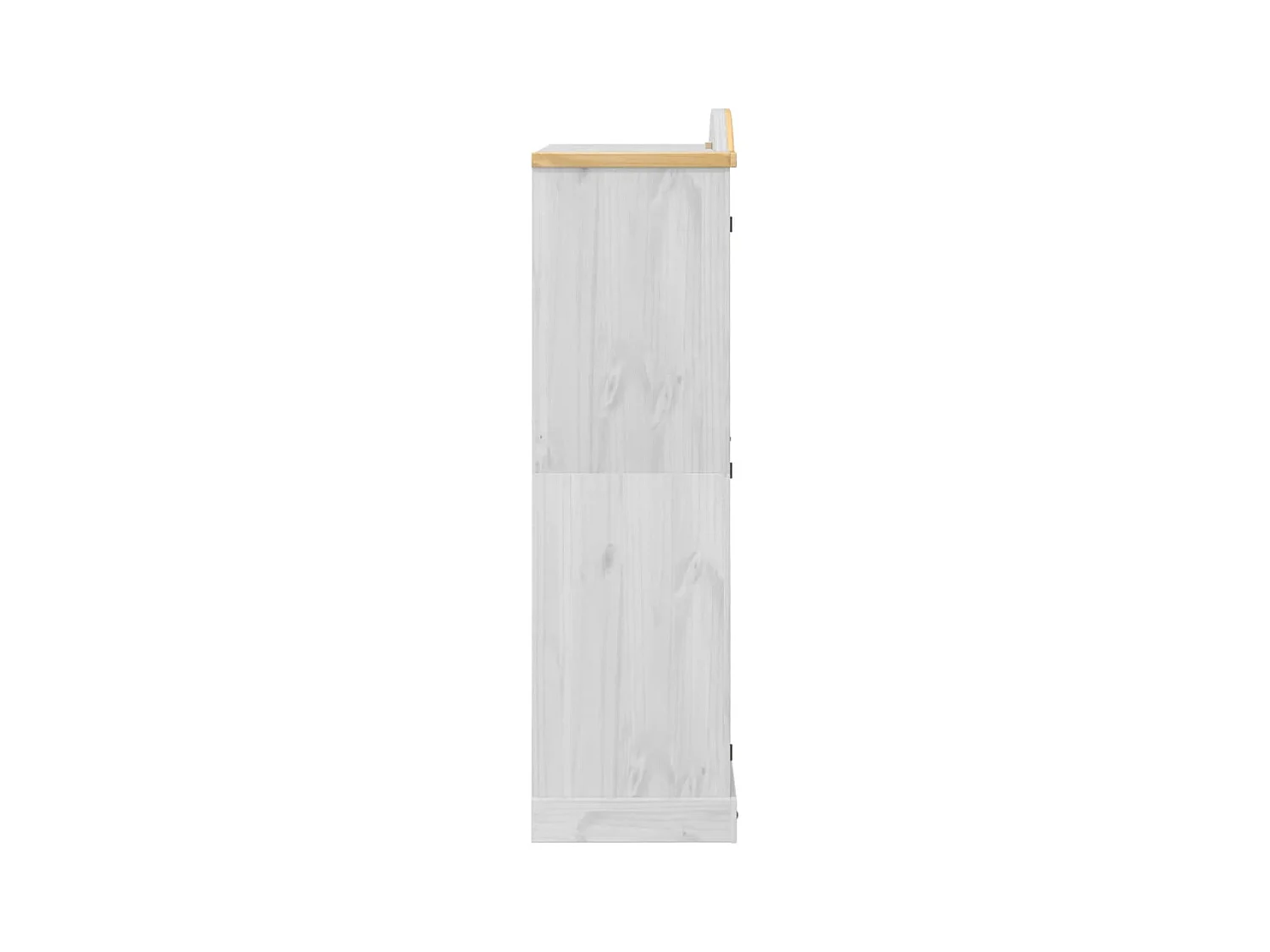 Kleiderschrank Corona Weiß 102x52x186 cm Massivholz Kiefer