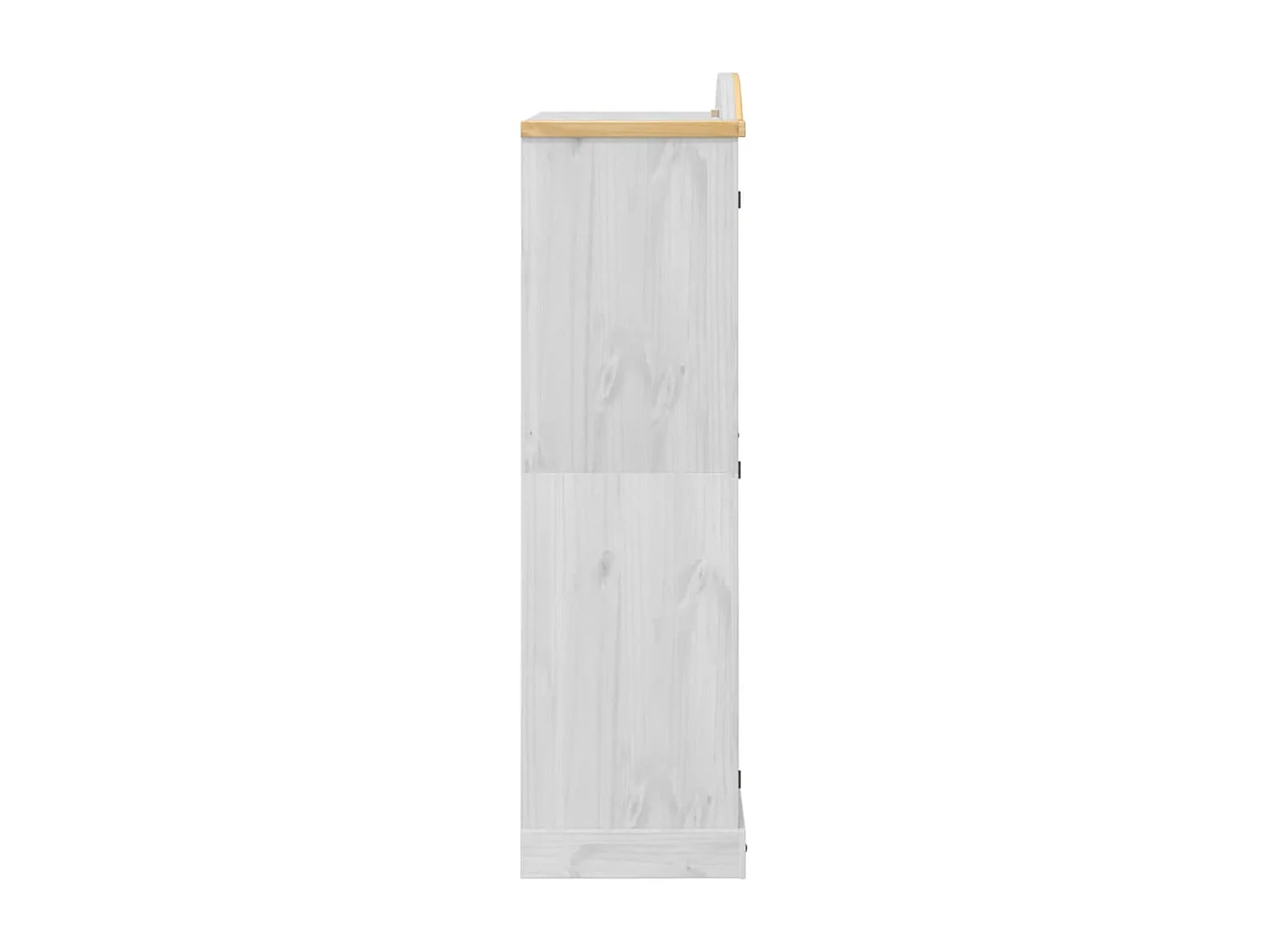 Armadio Corona Bianco 102x52x186 cm in Legno Massello di Pino