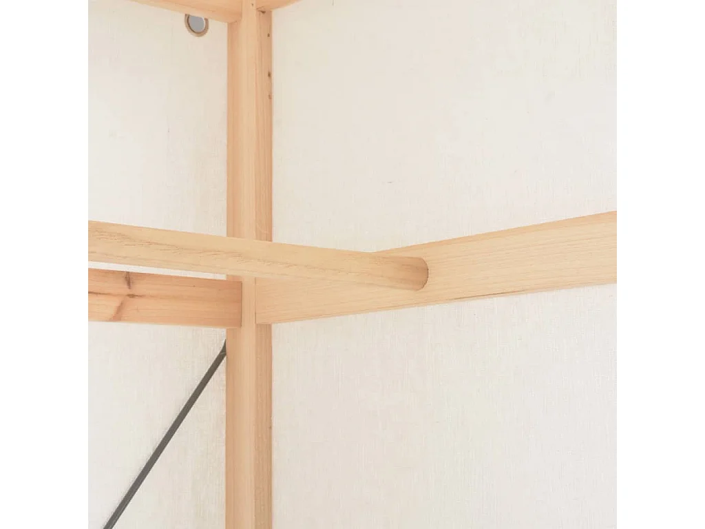 Garde-robe Blanc 79 x 40 x 170 cm Tissu