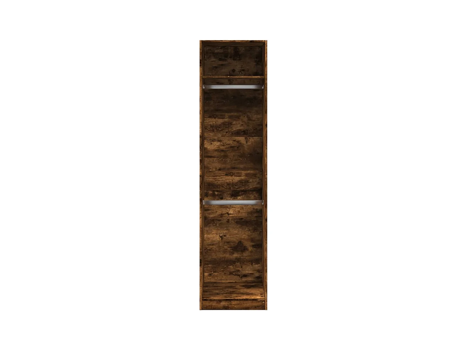 Kledingkast 50x50x200 cm bewerkt hout gerookt eikenkleurig