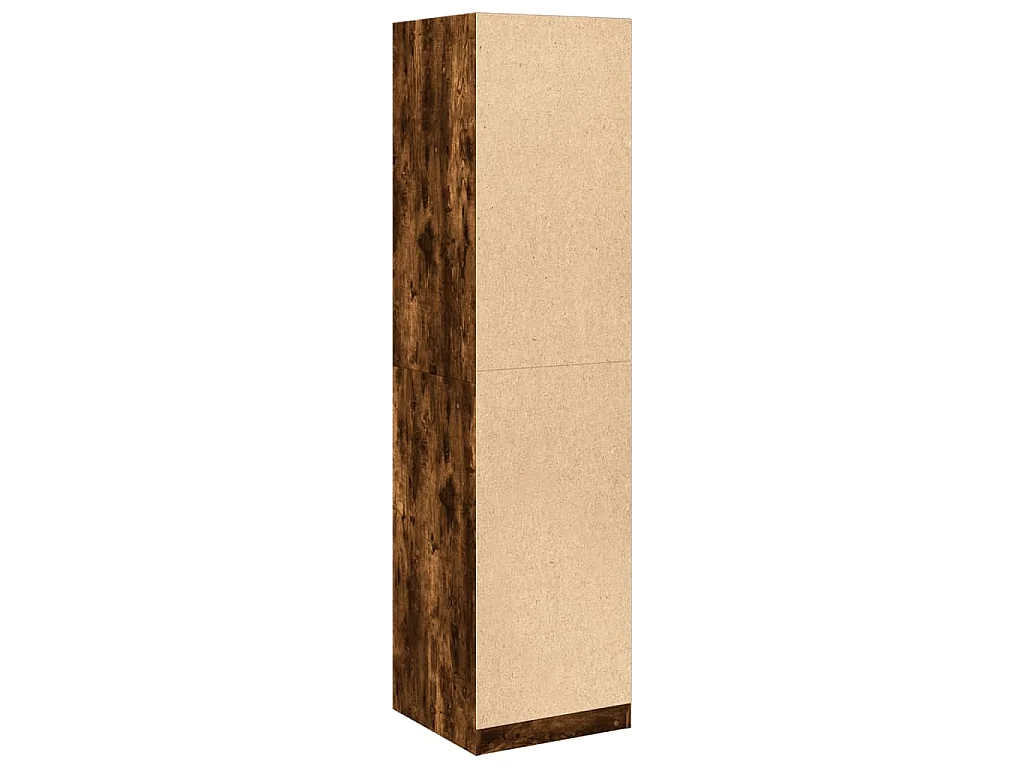 Garde-robe chêne fumé 50x50x200 cm bois d'ingénierie